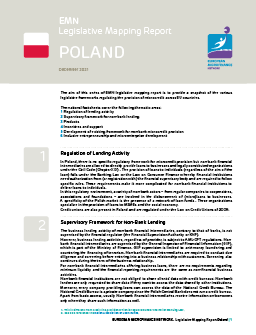 cover EMN Legislative Mapping Report - Poland
