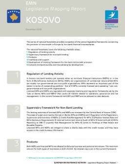 EMN Legislative Mapping Report - Kosovo