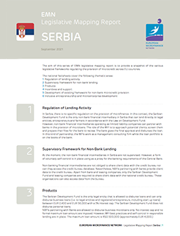 cover EMN Legislative Mapping Report - Serbia
